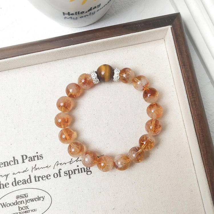 HeartHalo® Solar Vitality Bracelet – Citrine Tower Crystal & Golden Tiger Eye