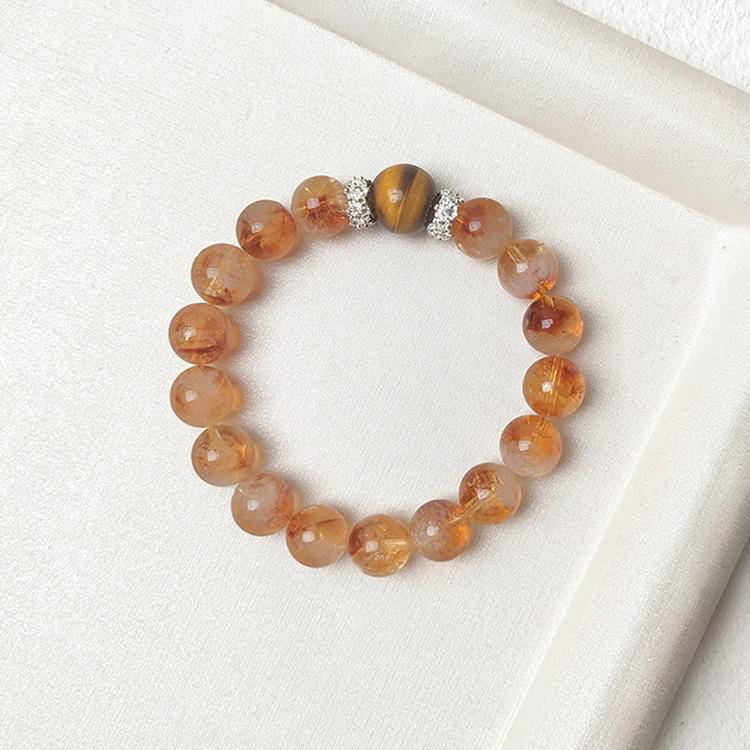 HeartHalo® Solar Vitality Bracelet – Citrine Tower Crystal & Golden Tiger Eye