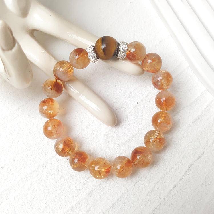 HeartHalo® Solar Vitality Bracelet – Citrine Tower Crystal & Golden Tiger Eye