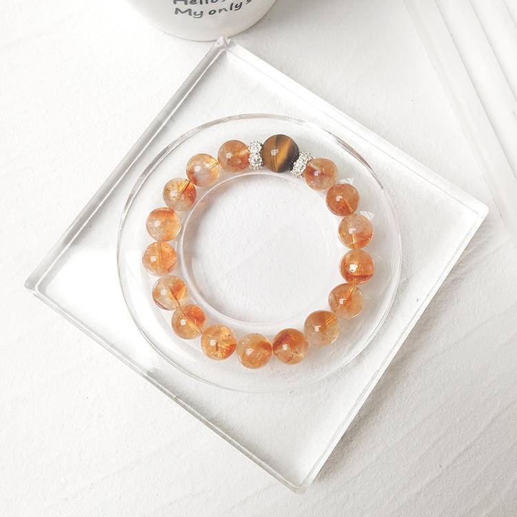 HeartHalo® Solar Vitality Bracelet – Citrine Tower Crystal & Golden Tiger Eye