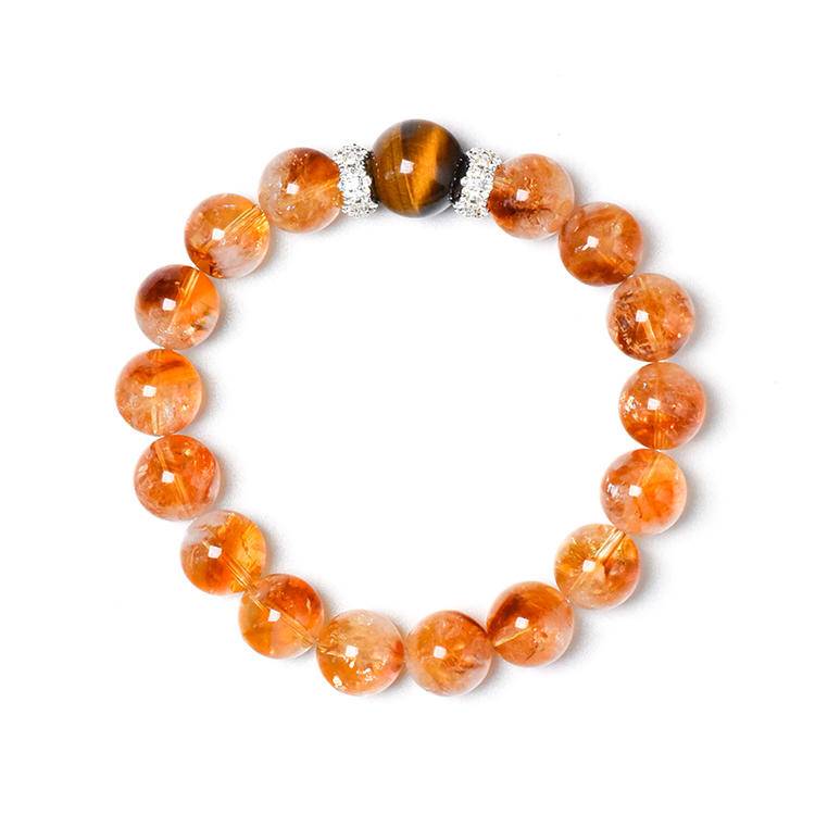 HeartHalo® Solar Vitality Bracelet – Citrine Tower Crystal & Golden Tiger Eye