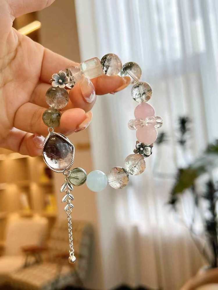 HeartHalo® Verdant Vision Bracelet – Green Phantom Quartz