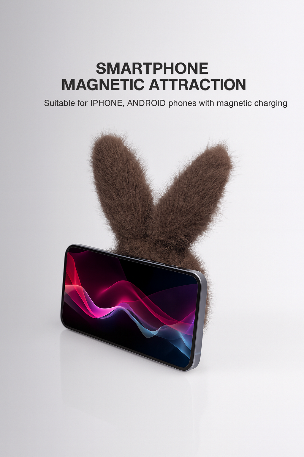 Magnetic Plush Bunny โ Multi-Use Snap-On Toy
