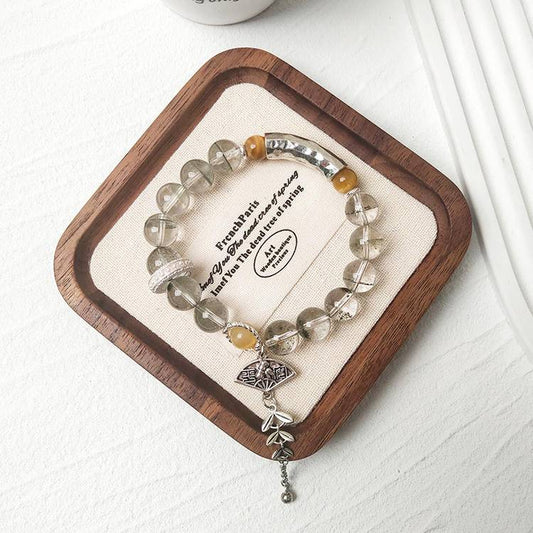 HeartHalo® Guardian Strength Bracelet – Green Phantom & Golden Tiger Eye