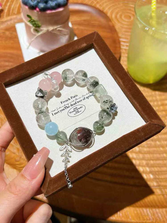 HeartHalo® Verdant Vision Bracelet – Green Phantom Quartz